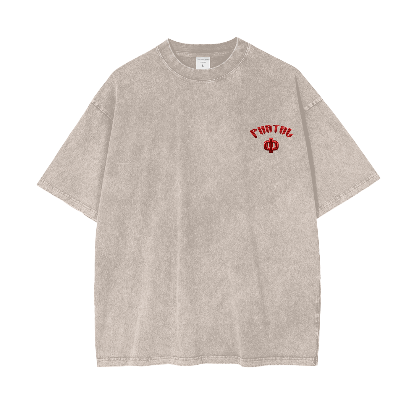 Phatal Symbol Glow (Phi Exclusive) Acid Wash Oversize T-Shirt