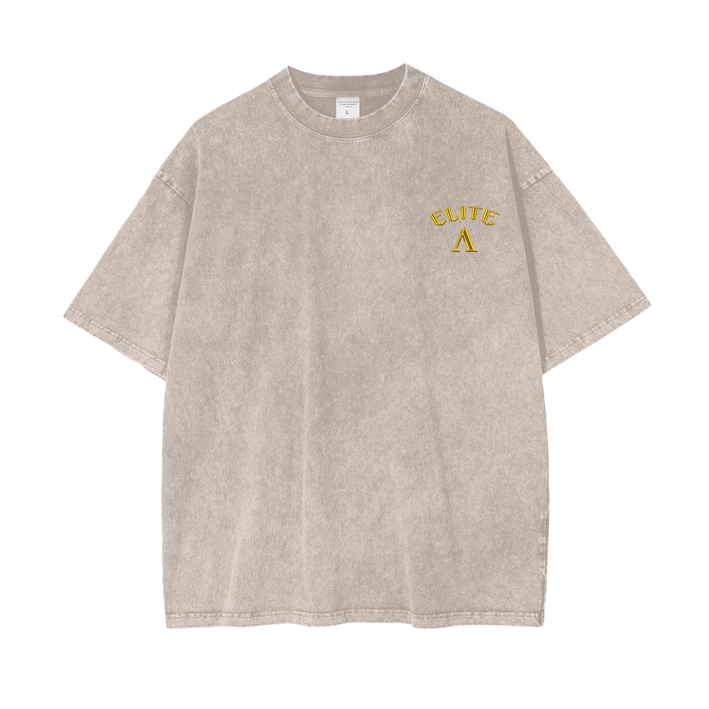 Elite Λ Symbol Glow Acid Wash Oversize T-Shirt