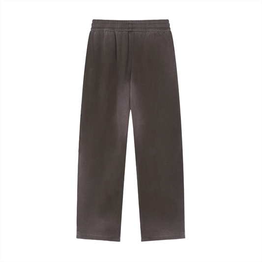 Lambdas Sun Fade Raw Edge Straight-Leg Sweatpants