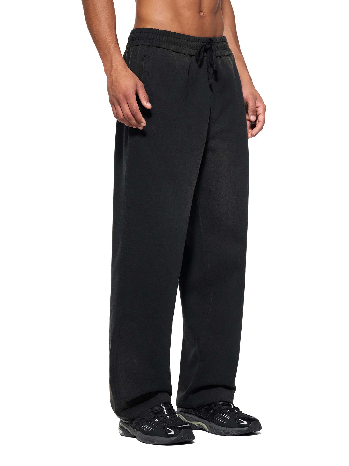 Lambdas Sun Fade Raw Edge Straight-Leg Sweatpants
